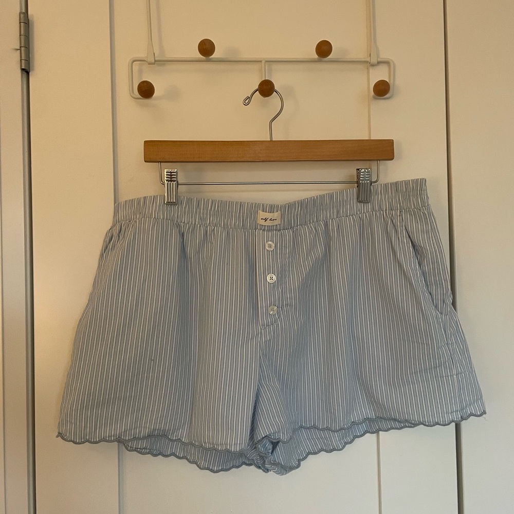 Wild Fable Light Blue Striped Shorts